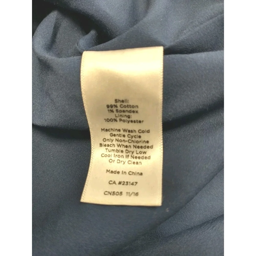 Talbots Pencil Skirt Womens 6P Knee Length Lined Blue Polka Dot Back Zip - Picture 7 of 7